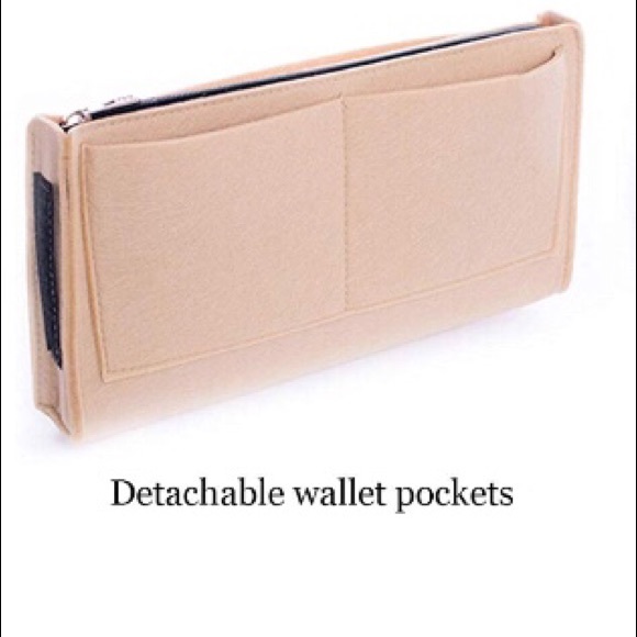 Purse Tote L Insert + Zip Case Protector Organizer - Picture 5 of 6